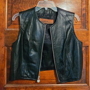 Hot Hot Cayenne Leather Crop Vest